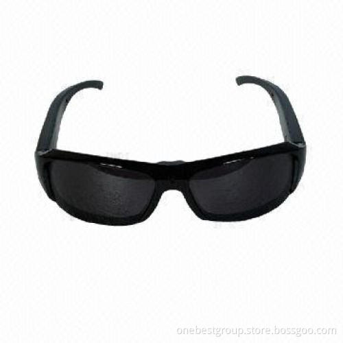 Miniature Camera Sunglasses with 1,280 x 720P High-resolution, Up to 16GB Supports Extended Memory